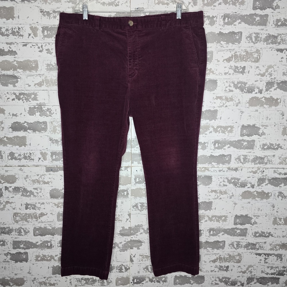 Vineyard‎ Vines Corduroy Pants Mens 40x30 Red Slim Fit Straight Leg Stretch